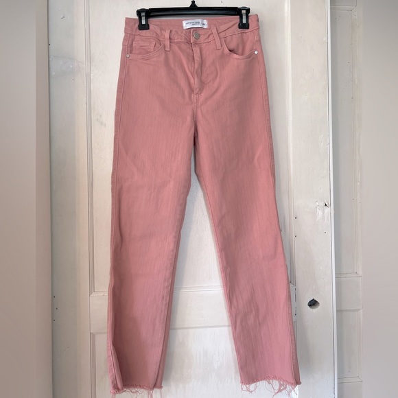Just Black Denim - JUST BLACK DENIM THE CUTOFF STRAIGHT SZ 28 STRETCHY JEAN IN SOFT ROSE PINK